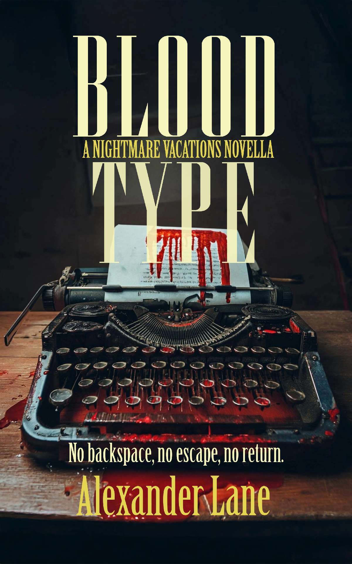 Blood Type: No backspace, no escape, no return.