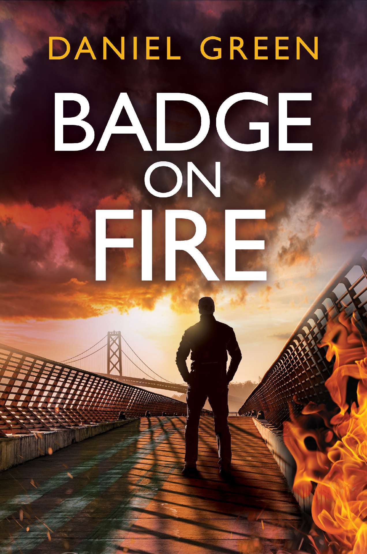 Badge on Fire