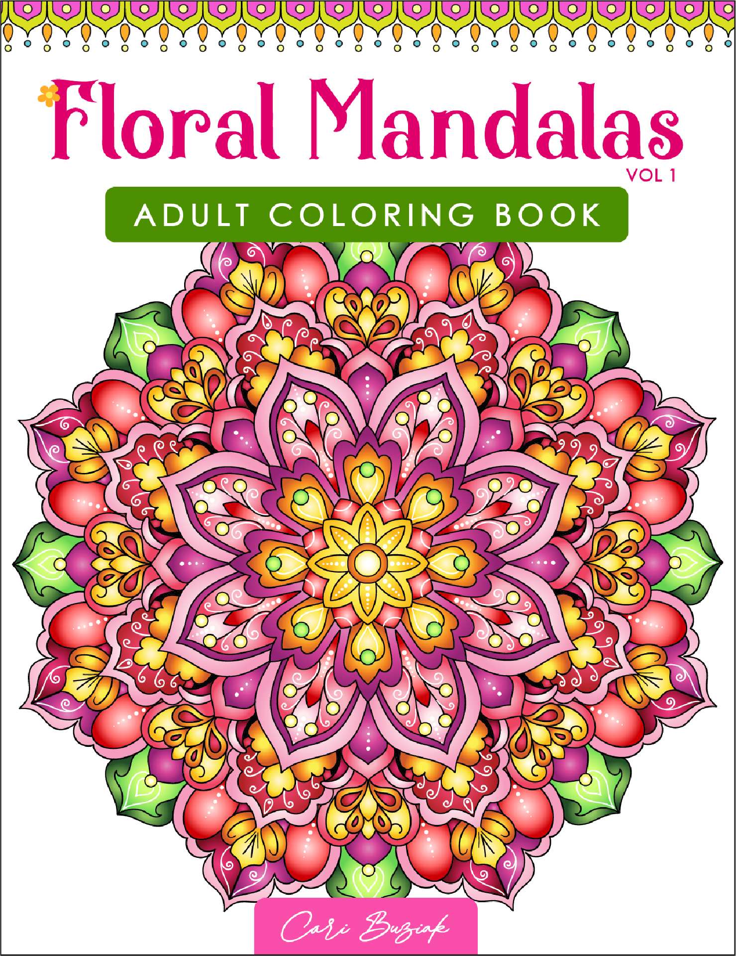 Floral Mandalas 1 adult coloring book