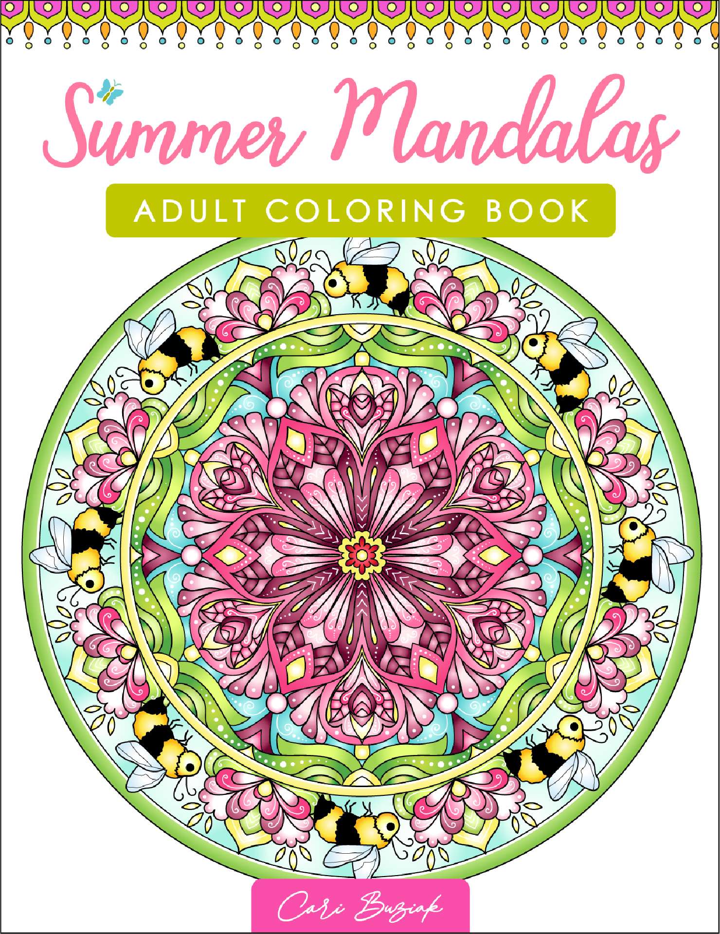 Summer Mandalas adult coloring book