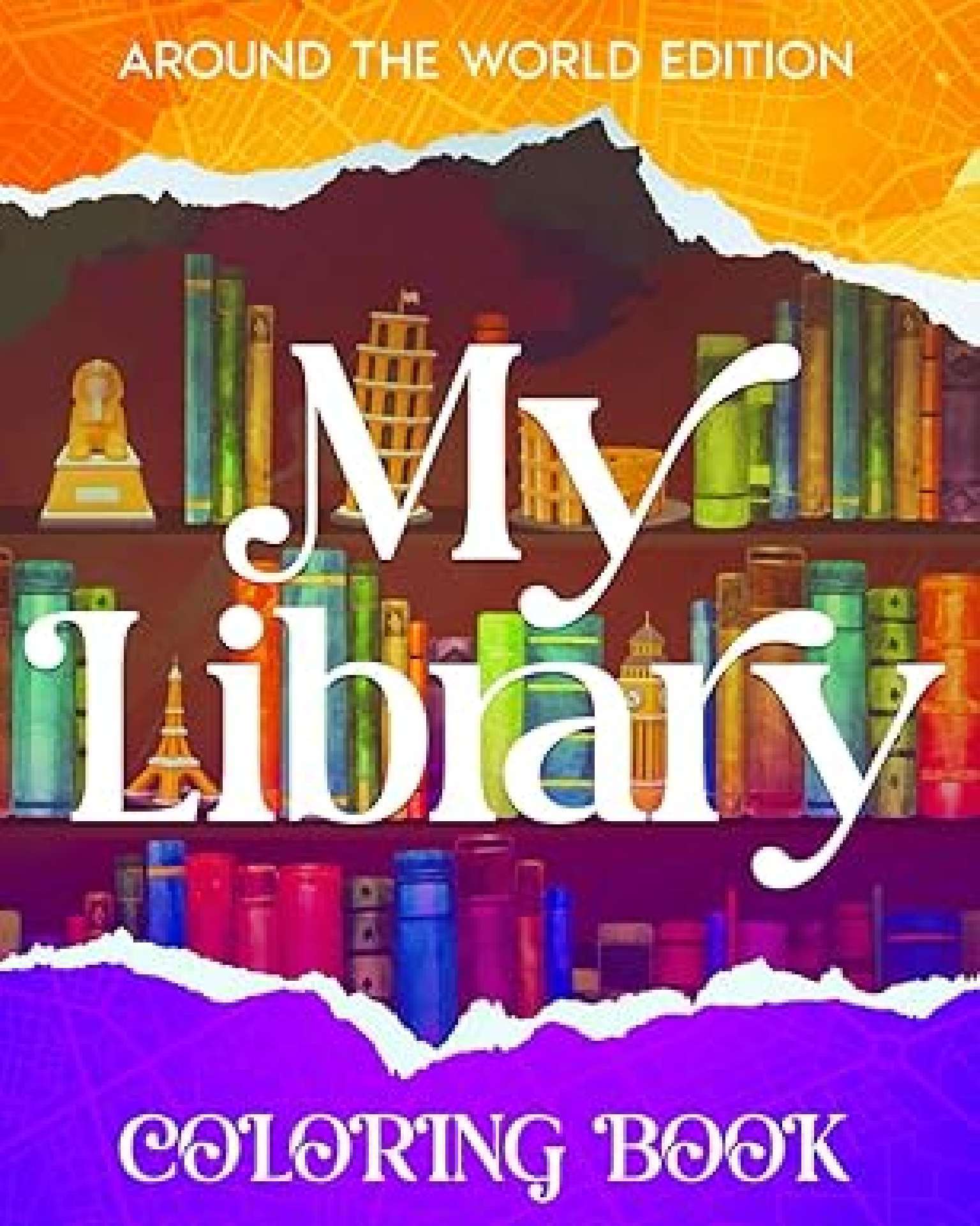 My Library Coloring Book, Around the World