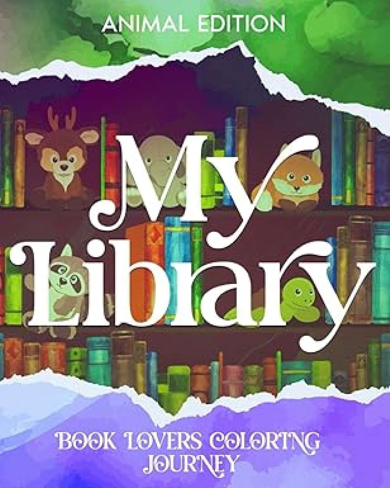 My Library Coloring Book, Animals