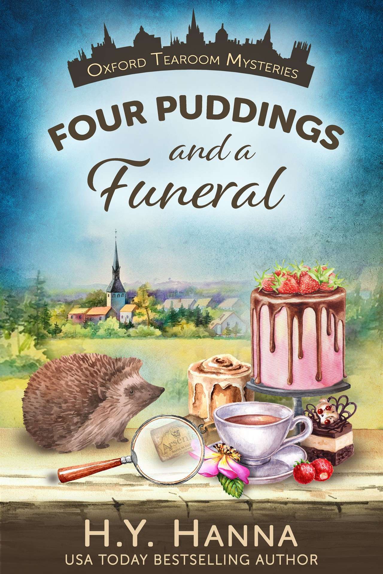 Four Puddings and a Funeral (A traditional British whodunit and culinary cozy mystery)
